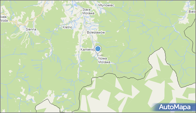 mapa Nowa Morawa, Nowa Morawa na mapie Targeo